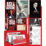 Asla Vazgeçme - Ayraç - Kartpostal - Poster - Baronlar Savaşı - 2026 Ajanda Gazi Paşa - Imza Duvar Takvimi - Masa Takvimi