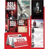 Asla Vazgeçme - Ayraç - Kartpostal - Poster - Baronlar Savaşı - 2026 Ajanda Istikbal - Sakarya Duvar Takvimi - Masa Takvimi