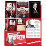 Asla Vazgeçme - Ayraç - Kartpostal - Poster - Böyle Gitmez - 2026 Ajanda Gazi Paşa - Ayyıldız Ahşap Duvar Takvimi - Masa Takvimi