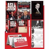 Asla Vazgeçme - Ayraç - Kartpostal - Poster - Böyle Gitmez - 2026 Ajanda Gazi Paşa - Imza Duvar Takvimi - Masa Takvimi
