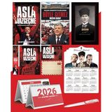 Asla Vazgeçme - Ayraç - Kartpostal - Poster - Böyle Gitmez - 2026 Ajanda Kalpaklı - Ata Ahşap Duvar Takvimi - Masa Takvimi