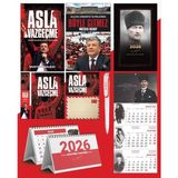 Asla Vazgeçme - Ayraç - Kartpostal - Poster - Böyle Gitmez - 2026 Ajanda Komutan - Gazi Duvar Takvimi - Masa Takvimi