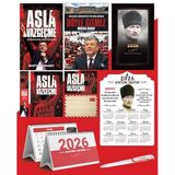 Asla Vazgeçme - Ayraç - Kartpostal - Poster - Böyle Gitmez - 2026 Ajanda Komutan - Kalpaklı Ahşap Duvar Takvimi - Masa Takvimi