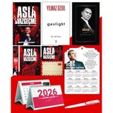 Asla Vazgeçme - Ayraç - Kartpostal - Poster - Gaslight - 2026 Ajanda Gazi Paşa - Ayyıldız Ahşap Duvar Takvimi - Masa Takvimi