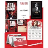 Asla Vazgeçme - Ayraç - Kartpostal - Poster - Gaslight - 2026 Ajanda İstikbal - İstikbal Ahşap Duvar Takvimi - Masa Takvimi