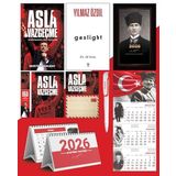 Asla Vazgeçme - Ayraç - Kartpostal - Poster - Gaslight - 2026 Ajanda Kalpaklı - Ay Yıldız Duvar Takvimi - Masa Takvimi