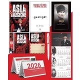 Asla Vazgeçme - Ayraç - Kartpostal - Poster - Gaslight - 2026 Ajanda Komutan - Gazi Duvar Takvimi - Masa Takvimi