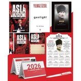 Asla Vazgeçme - Ayraç - Kartpostal - Poster - Gaslight - 2026 Ajanda Komutan - Kalpaklı Ahşap Duvar Takvimi - Masa Takvimi