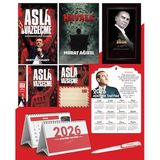 Asla Vazgeçme - Ayraç - Kartpostal - Poster - Havala - 2026 Ajanda Gazi Paşa - Ayyıldız Ahşap Duvar Takvimi - Masa Takvimi