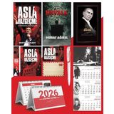 Asla Vazgeçme - Ayraç - Kartpostal - Poster - Havala - 2026 Ajanda Gazi Paşa - Imza Duvar Takvimi - Masa Takvimi