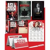 Asla Vazgeçme - Ayraç - Kartpostal - Poster - Havala - 2026 Ajanda İstikbal - İstikbal Ahşap Duvar Takvimi - Masa Takvimi