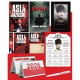 Asla Vazgeçme - Ayraç - Kartpostal - Poster - Havala - 2026 Ajanda Komutan - Kalpaklı Ahşap Duvar Takvimi - Masa Takvimi