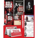 Asla Vazgeçme - Ayraç - Kartpostal - Poster - Iblisi Öldür - 2026 Ajanda Istikbal - Sakarya Duvar Takvimi - Masa Takvimi