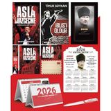 Asla Vazgeçme - Ayraç - Kartpostal - Poster - İblisi Öldür - 2026 Ajanda Komutan - Kalpaklı Ahşap Duvar Takvimi - Masa Takvimi