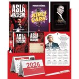 Asla Vazgeçme - Ayraç - Kartpostal - Poster - Kirli Çark - 2026 Ajanda Gazi Paşa - Ayyıldız Ahşap Duvar Takvimi - Masa Takvimi
