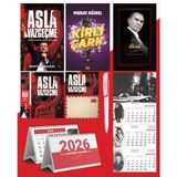 Asla Vazgeçme - Ayraç - Kartpostal - Poster - Kirli Çark - 2026 Ajanda Gazi Paşa - Imza Duvar Takvimi - Masa Takvimi
