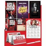 Asla Vazgeçme - Ayraç - Kartpostal - Poster - Kirli Çark - 2026 Ajanda İstikbal - İstikbal Ahşap Duvar Takvimi - Masa Takvimi