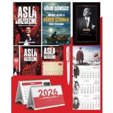 Asla Vazgeçme - Ayraç - Kartpostal - Poster - Müjdat Gezenle Kürek Çekmek - 2026 Ajanda Istikbal - Sakarya Duvar Takvimi - Masa Takvimi