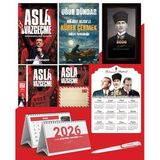 Asla Vazgeçme - Ayraç - Kartpostal - Poster - Müjdat Gezenle Kürek Çekmek - 2026 Ajanda Kalpaklı - Ata Ahşap Duvar Takvimi - Masa Takvimi
