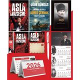 Asla Vazgeçme - Ayraç - Kartpostal - Poster - Müjdat Gezenle Kürek Çekmek - 2026 Ajanda Komutan - Gazi Duvar Takvimi - Masa Takvimi