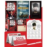 Asla Vazgeçme - Ayraç - Kartpostal - Poster - Müjdat Gezenle Kürek Çekmek - 2026 Ajanda Komutan - Kalpaklı Ahşap Duvar Takvimi - Masa Takvimi