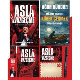 Asla Vazgeçme - Ayraç - Kartpostal - Poster - Müjdat Gezenle Kürek Çekmek - Atatürk İmza Baskılı Kalem