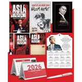Asla Vazgeçme - Ayraç - Kartpostal - Poster - Nazım Hikmet - 2026 Ajanda Gazi Paşa - Ayyıldız Ahşap Duvar Takvimi - Masa Takvimi