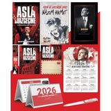Asla Vazgeçme - Ayraç - Kartpostal - Poster - Nazım Hikmet - 2026 Ajanda İstikbal - İstikbal Ahşap Duvar Takvimi - Masa Takvimi