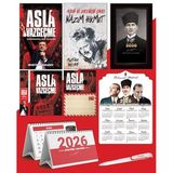 Asla Vazgeçme - Ayraç - Kartpostal - Poster - Nazım Hikmet - 2026 Ajanda Kalpaklı - Ata Ahşap Duvar Takvimi - Masa Takvimi