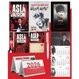 Asla Vazgeçme - Ayraç - Kartpostal - Poster - Nazım Hikmet - 2026 Ajanda Komutan - Gazi Duvar Takvimi - Masa Takvimi