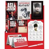 Asla Vazgeçme - Ayraç - Kartpostal - Poster - Nazım Hikmet - 2026 Ajanda Komutan - Kalpaklı Ahşap Duvar Takvimi - Masa Takvimi