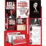 Asla Vazgeçme - Ayraç - Kartpostal - Poster - Parsel Parsel - 2026 Ajanda Gazi Paşa - Imza Duvar Takvimi - Masa Takvimi