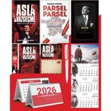 Asla Vazgeçme - Ayraç - Kartpostal - Poster - Parsel Parsel - 2026 Ajanda Istikbal - Sakarya Duvar Takvimi - Masa Takvimi