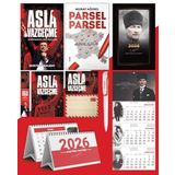 Asla Vazgeçme - Ayraç - Kartpostal - Poster - Parsel Parsel - 2026 Ajanda Komutan - Gazi Duvar Takvimi - Masa Takvimi