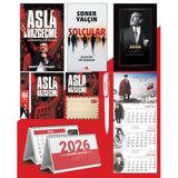 Asla Vazgeçme - Ayraç - Kartpostal - Poster - Sarmal - 2026 Ajanda Istikbal - Sakarya Duvar Takvimi - Masa Takvimi