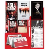 Asla Vazgeçme - Ayraç - Kartpostal - Poster - Solcular - 2026 Ajanda Gazi Paşa - İmza Duvar Takvimi - Masa Takvimi