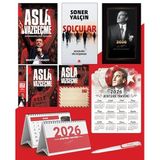 Asla Vazgeçme - Ayraç - Kartpostal - Poster - Solcular - 2026 Ajanda İstikbal - İstikbal Ahşap Duvar Takvimi - Masa Takvimi
