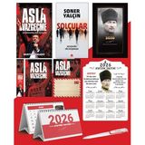 Asla Vazgeçme - Ayraç - Kartpostal - Poster - Solcular - 2026 Ajanda Komutan - Kalpaklı Ahşap Duvar Takvimi - Masa Takvimi