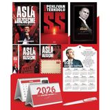 Asla Vazgeçme - Ayraç - Kartpostal - Poster - SS - 2026 Ajanda Gazi Paşa - Ayyıldız Ahşap Duvar Takvimi - Masa Takvimi