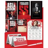 Asla Vazgeçme - Ayraç - Kartpostal - Poster - SS - 2026 Ajanda İstikbal - İstikbal Ahşap Duvar Takvimi - Masa Takvimi