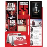 Asla Vazgeçme - Ayraç - Kartpostal - Poster - Ss - 2026 Ajanda Istikbal - Sakarya Duvar Takvimi - Masa Takvimi