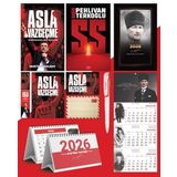 Asla Vazgeçme - Ayraç - Kartpostal - Poster - Ss - 2026 Ajanda Komutan - Gazi Duvar Takvimi - Masa Takvimi