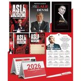 Asla Vazgeçme - Ayraç - Kartpostal - Poster - Sü-Lale Devri - 2026 Ajanda Gazi Paşa - Ayyıldız Ahşap Duvar Takvimi - Masa Takvimi