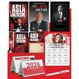 Asla Vazgeçme - Ayraç - Kartpostal - Poster - Sü-Lale Devri - 2026 Ajanda İstikbal - İstikbal Ahşap Duvar Takvimi - Masa Takvimi