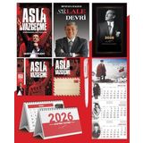 Asla Vazgeçme - Ayraç - Kartpostal - Poster - Sü-Lale Devri - 2026 Ajanda Istikbal - Sakarya Duvar Takvimi - Masa Takvimi