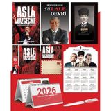 Asla Vazgeçme - Ayraç - Kartpostal - Poster - Sü-Lale Devri - 2026 Ajanda Kalpaklı - Ata Ahşap Duvar Takvimi - Masa Takvimi