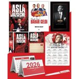 Asla Vazgeçme - Ayraç - Kartpostal - Poster Ve Bak İşte bahar Geldi - 2026 Ajanda İstikbal - İstikbal Ahşap Duvar Takvimi - Masa Takvimi