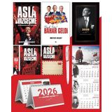 Asla Vazgeçme - Ayraç - Kartpostal - Poster ve Bak Işte Bahar Geldi - 2026 Ajanda Istikbal - Sakarya Duvar Takvimi - Masa Takvimi