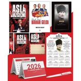 Asla Vazgeçme - Ayraç - Kartpostal - Poster Ve Bak İşte bahar Geldi - 2026 Ajanda Komutan - Kalpaklı Ahşap Duvar Takvimi - Masa Takvimi