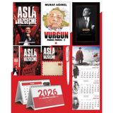 Asla Vazgeçme - Ayraç - Kartpostal - Poster - Vurgun - Parsel Parsel 2 - 2026 Ajanda Istikbal - Sakarya Duvar Takvimi - Masa Takvimi